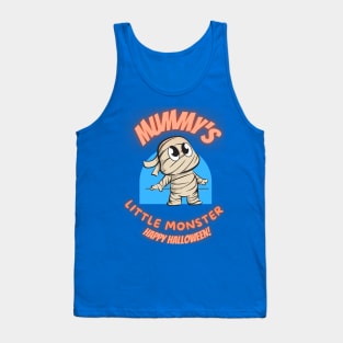 Happy Halloween Mummy's Little Monster Fritts Cartoons Tank Top